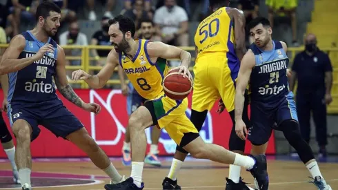 Foto Divulgação/FIBA/arquivo - Brasil x Uruguai em jogo das eliminatórias