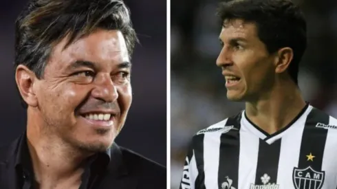 Montagem: fotos de Marcelo Endelli/Getty Images e Fernando Moreno/AGIF - José Manuel López, alvo do Palmeiras, está na mira de Gallardo e é fã de Nacho Fernández