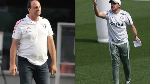 São Paulo x Palmeiras; prognósticos do duelo entre Rogério Ceni e Abel Ferreira (Fotos: Rubens Chiri/Saopaulofc.net e Cesar Greco/Palmeiras)