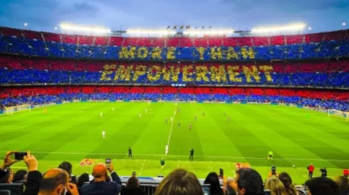 Camp Nou esteve lotado em goleada do Barça sobre o Real Madrid na Champions Feminina