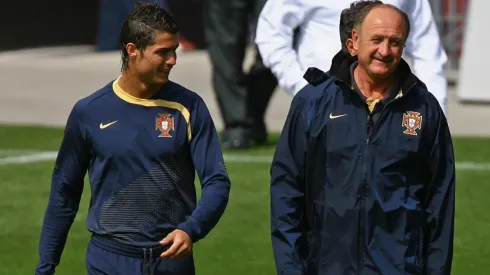 Foto: Alex Livesey/Getty Images | Cristiano Ronaldo e Felipão foram alvos de elogios de Fernando Meira