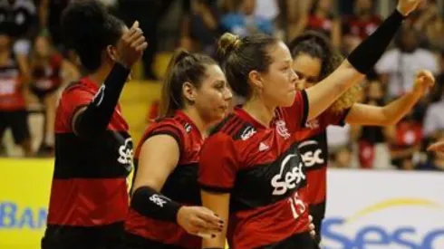 Foto: Gilvan de Souza / Flamengo – Jogadores do time carioca festejam classificação