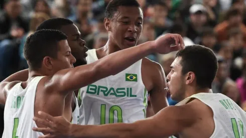 Marcelo Endelli/Getty Images - Jogadores da seleção brasileira de basquete 3×3