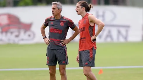 Flamengo x Atlético-GO, o técnico Paulo Sousa tenta recuperar a confiança do elenco (Foto: Marcelo Cortes / Flamengo)