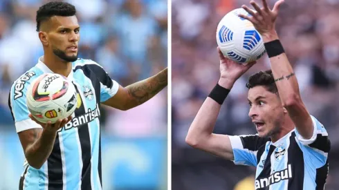 Montagem: fotos de Pedro H. Tesch e Ettore Chiereguini/AGIF - Rodrigues e Diogo Barbosa farão as laterais do Grêmio na estreia da Série B
