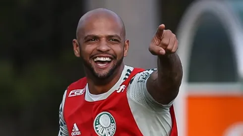 Foto: Cesar Greco – Felipe Melo virou foco do Palmeiras nesta 6ª com zoeira ao Flamengo