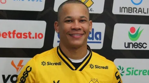 Foto: Divulgação/Criciúma EC - Caio Dantas é o novo reforço do Tigre para a Série B