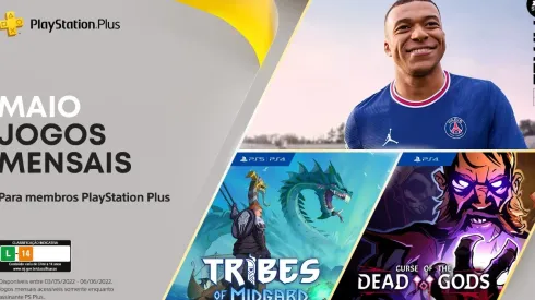 PS Plus de maio terá FIFA 22, Tribes of Midgard e Curse of the Dead Gods