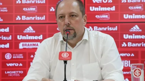 Foto: Ricardo Duarte/Internacional/Divulgação – Barcellos, presidente do Inter: direção do clube gaúcho procurou o meia nos bastidores