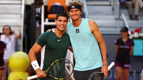 Clive Brunskill/Getty Images – Alcaraz e Zverev disputam a final do Masters 1000 de Madrid
