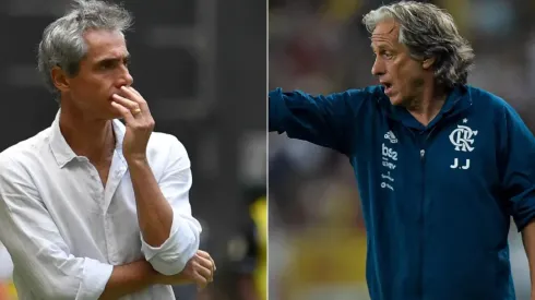 Fotos: (Mateus Bonomi/AGIF/Thiago Ribeiro/AGIF) - Paulo Sousa se manifestou depois das fortes declarações de Jorge Jesus sobre seu desejo de voltar ao Flamengo