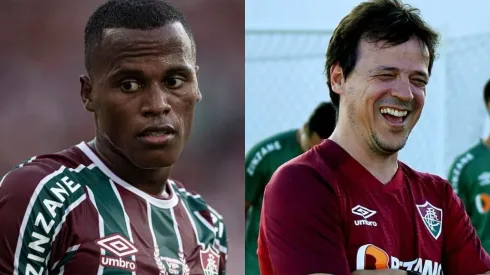 Foto Jhon Arias: Jorge Rodrigues/AGIF e Foto Diniz: Flickr Oficial Fluminense FC/Maílson Santana | Diniz escala o Flu para a CdB