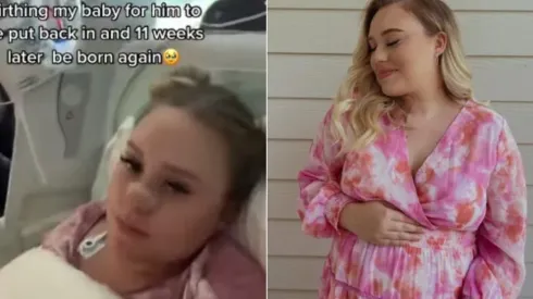 Mulher dá à luz o mesmo bebê duas vezes. Foto: Reprodução/Instagram oficial da Jaiden Ashlea