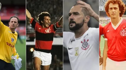 Foto: Getty Images; Fotos: Divulgação – Rogério Ceni, Zico, Danilo, Falcão