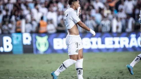 Raul Baretta/AGIF - Marcos Leonardo teve gol anulado em Santos x Palmeiras