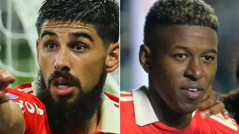 Fotos: Pedro H. Tesch/AGIF e Luiz Erbes/AGIF - Bruno Méndez e Vitão: zagueiros têm contratos curtos com o Inter