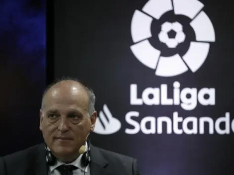 Tebas ‘vira Leão’ e fala sobre condições para o Barça contratar Lewa e +2