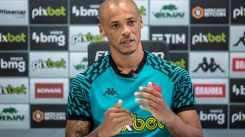 Foto: Daniel Ramalho/CRVG/Divulgação – Anderson Conceição: zagueiro se manifestou sobre a troca de técnico no Vasco