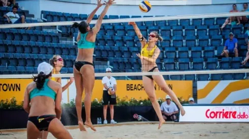 Taiana e Hege — Foto: FIVB