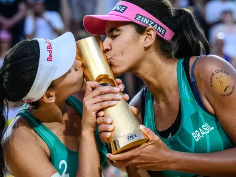 Chuva de medalhas! Brasil fatura ouro, prata e bronze na disputa do mundial de vôlei de praia; veja quem ganhou cada