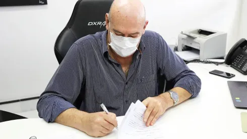 Rueda, presidente do Santos (Foto: PEDRO ERNESTO GUERRA AZEVEDO/Santos FC)