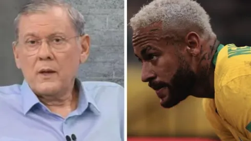 Foto Milton Neves: Reprodução - Foto Neymar: Ettore Chiereguini/AGIF