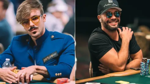 Yuri Martins e Leonardo Alcântara fizeram mesa final de WSOP (Fotos: Heyley Hochstetler e Alec Rome/PokerNews)