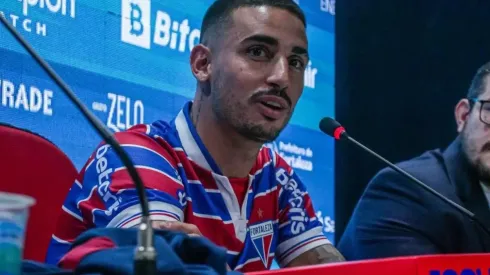 Foto: Divulgação/Fortaleza - Thiago Galhardo: ex-Inter, atacante foi apresentado no Fortaleza