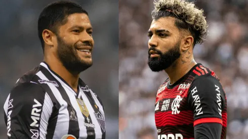 Foto: Fernando Moreno/AGIF I Foto: Alessandra Torres/AGIF - Hulk e Gabigol viram assunto na torcida do Galo