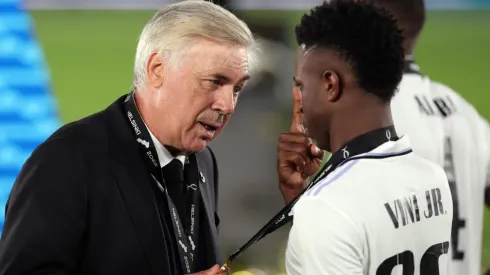 Foto: Alex Grimm/Getty Images | Para Ancelotti, Benzema ficará com o prêmio Bola de Ouro nesta edição