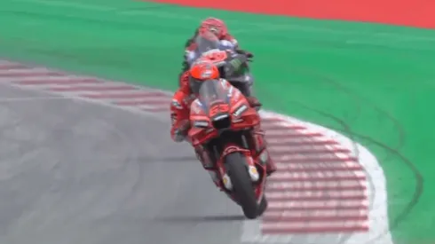 Bagnaia cruzou em primeiro na Áustria