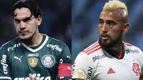 Foto Gómez: Ettore Chiereguini/AGIF e Foto Vidal: Marcello Zambrana/AGIF | Áudio do VAR é divulgado, mas apagado logo em seguida