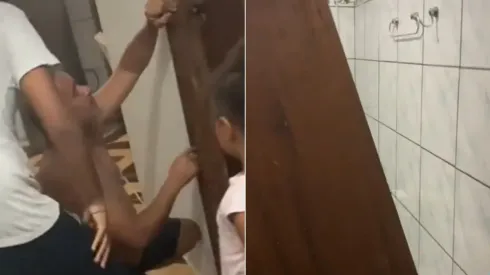 Jovem vai conhecer sogro pela primeira vez e causa confusão ao ficar preso no banheiro