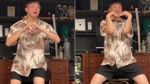 Sul-coreano viraliza ao dançar música do 'Harmonia do Samba'. Imagem: Reprodução/Instagram dropmeoff.