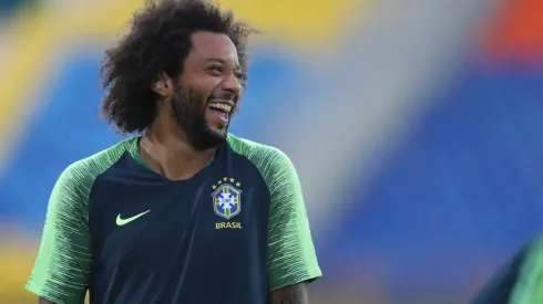 Lucas Figueiredo/CBF - Marcelo fala sobre o Real Madrid em apresentação na Grécia