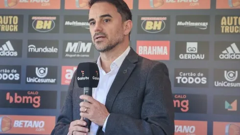Foto: Flickr oficial do Atlético Mineiro - Caetano em coletiva no Galo.