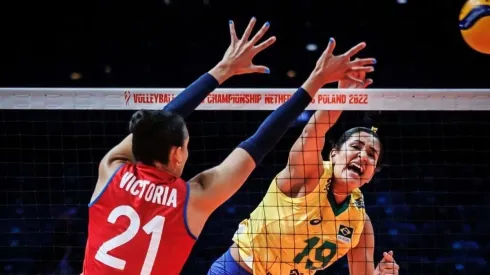 Tainara em ataque contra Porto Rico