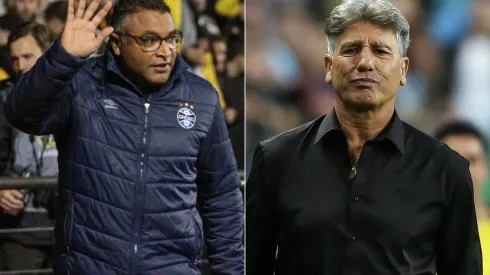 Agif/Lucas Sabino e Agif/Pedro H. Tesch – Renato Gaúcho é provocado e torcida cita Roger Machado