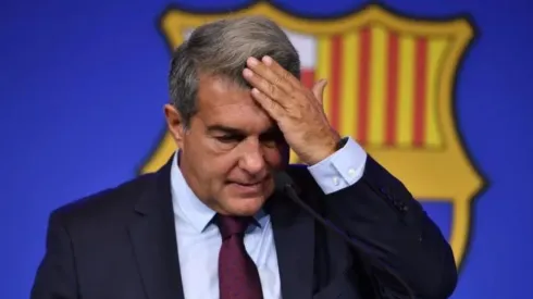 Foto: Pau Barrena / AFP – Laporta não poupou críticas em suas falas.