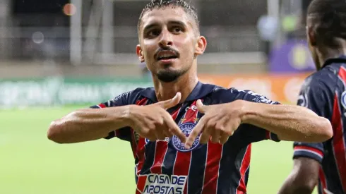 Renan Oliveira/AGIF – Daniel comemorando gol pelo Bahia