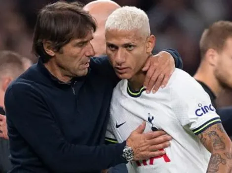 CONFIRA! Antonio Conte dá declaração sobre lesão de Richarlison em jogo do Tottenham