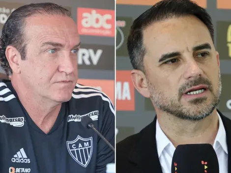 "Divergência até dentro do Clube"; Cuca e Caetano 'batem cabeça' e discordam sobre time do Atlético para 2023