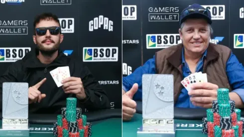 Rafael Marchetti (esquerda) e Mauro Steffen (direita) foram campeões em Gramado (Fotos: Rafael Terra/BSOP)