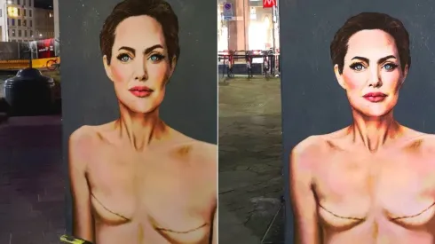 Angelina Jolie é musa inspiradora de obra de arte