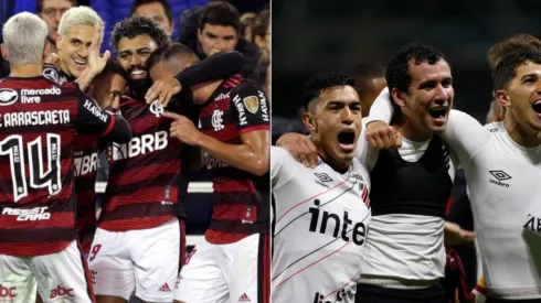 Daniel Jayo; Ricardo Moreira/Getty Images - Flamengo e Athletico na Libertadores