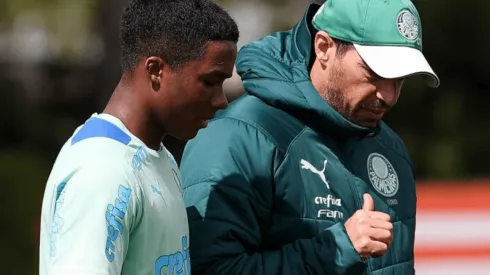 Foto: Cesar Greco / Palmeiras - Abel se rende a Endrick