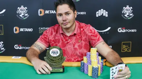 Rafael Santos ficou com o título do No Breaks (Foto: Rafael Terra/WSOP Brazil)