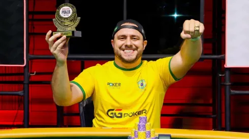 Ramon Pessoa ficou com grande forra pela cravada no High Roller (Foto: Rafael Terra/WSOP Brazil)