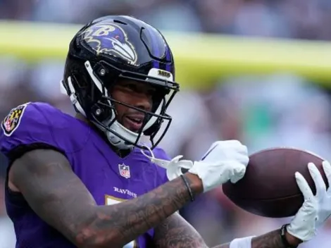 NFL: Rashod Bateman agrava lesão no pé e deve ser desfalque do Ravens por algumas semanas