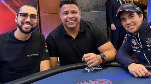 Rafael Moraes, Ronaldo e Sérgio Perez em evento de poker (Foto: Reprodução instagram oficial @rafaelmoraesgm)